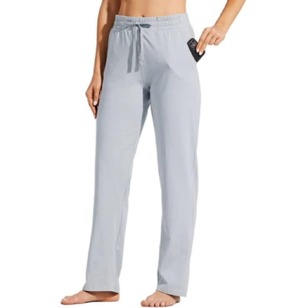NWT NAVY Willit Women's Cotton Sweatpants Open Bottom Yoga Sports Pants